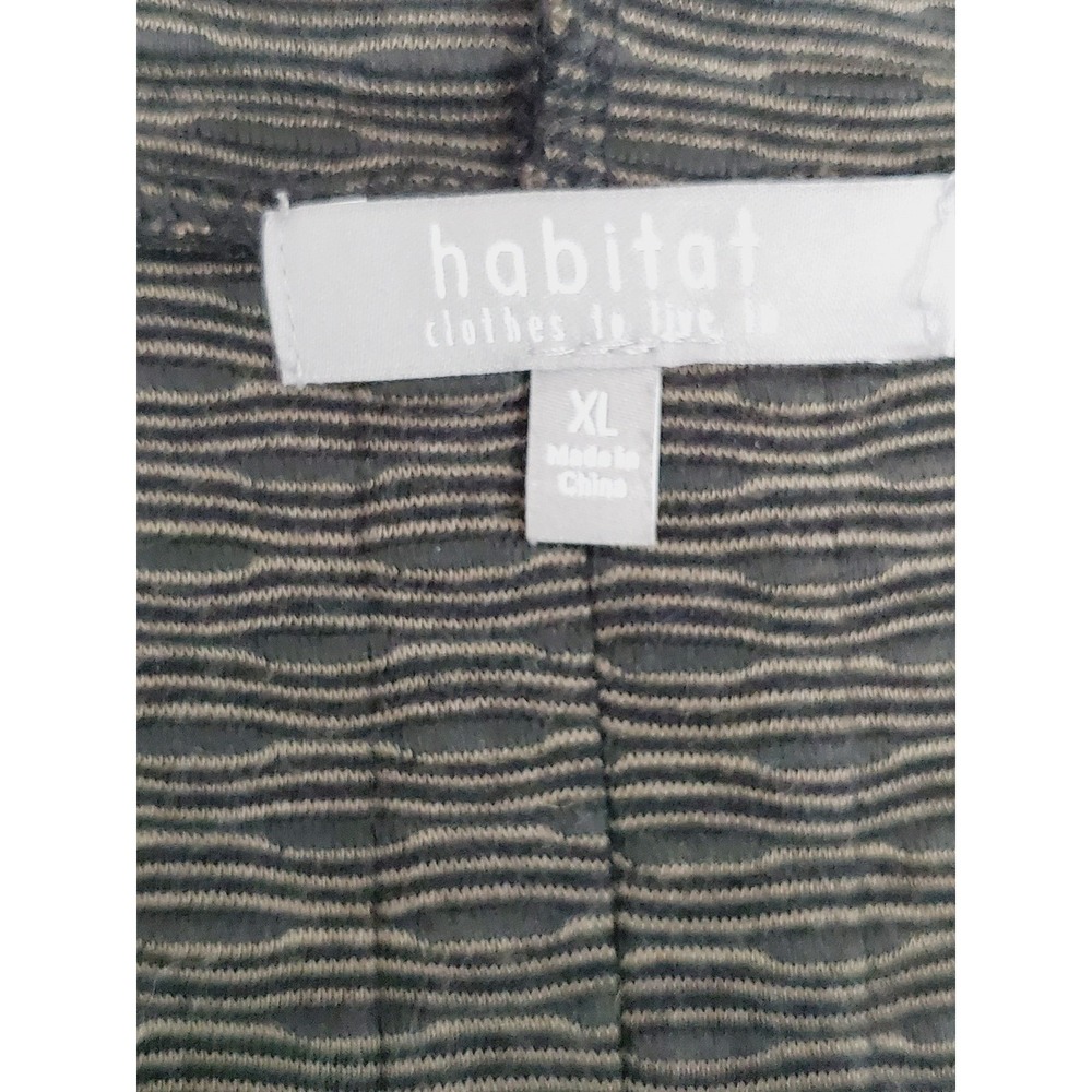 Habitat‎ Cardigan Jacket Lagenlook Striped Textured Hooded Coatigan Casual XL - Picture 6 of 8